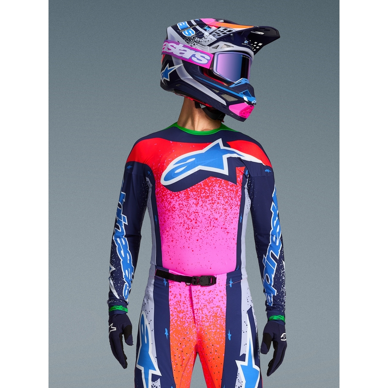 Alpinestars Supertech Limited Edition Records Motocross-paita - Harmaa