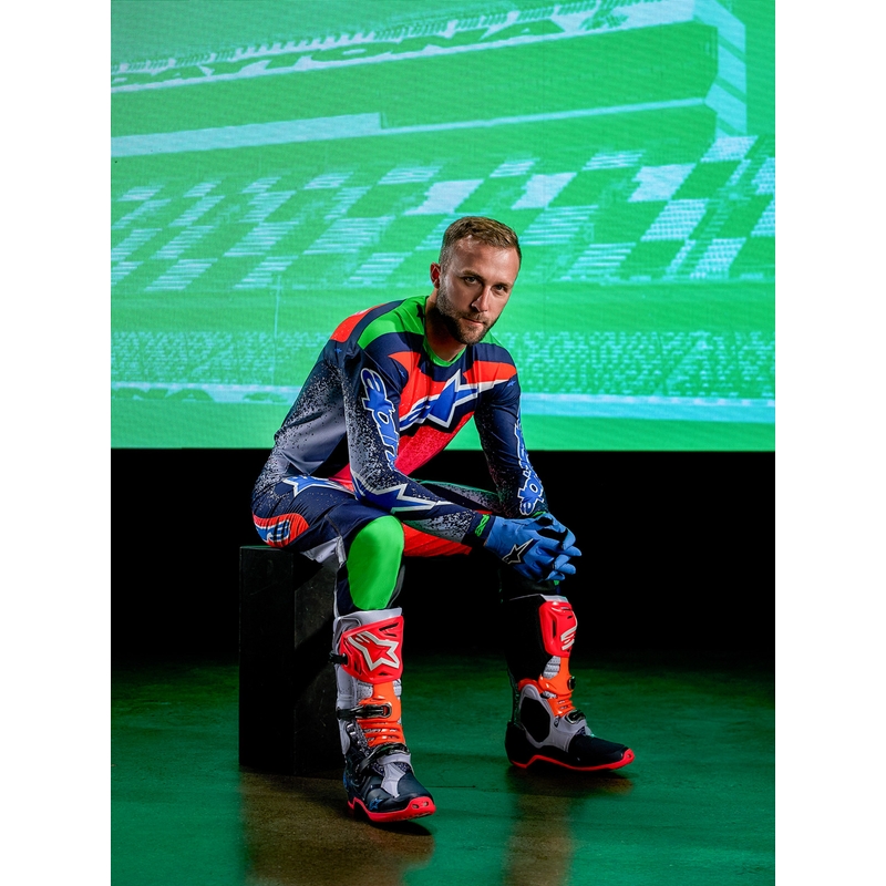 Alpinestars Supertech Limited Edition Records Motocross-paita - Harmaa