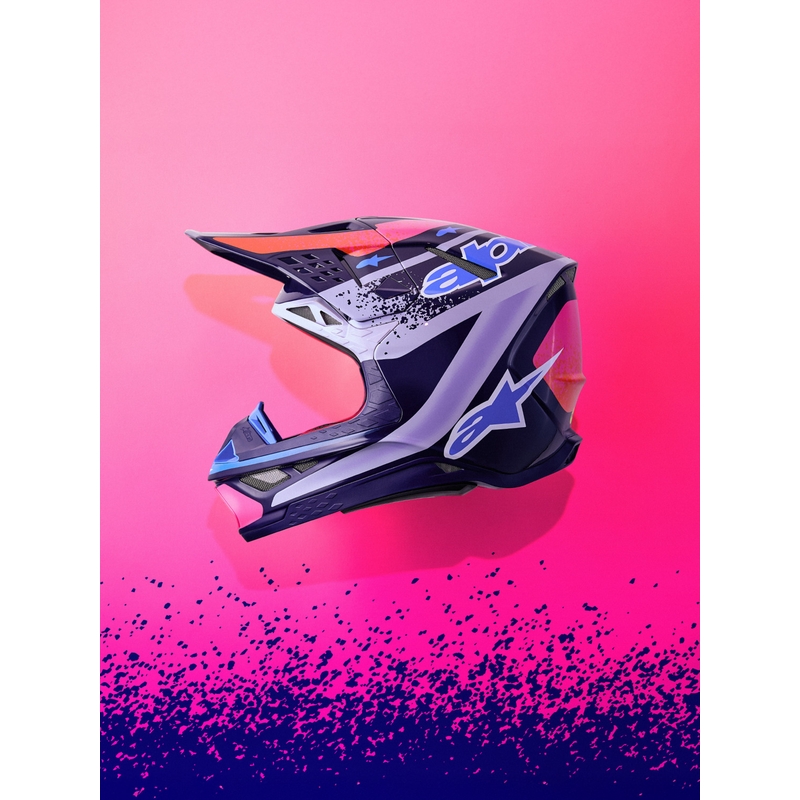 Alpinestars Supertech S-M10 Limited Edition Records Motocross Kypärä Harmaa