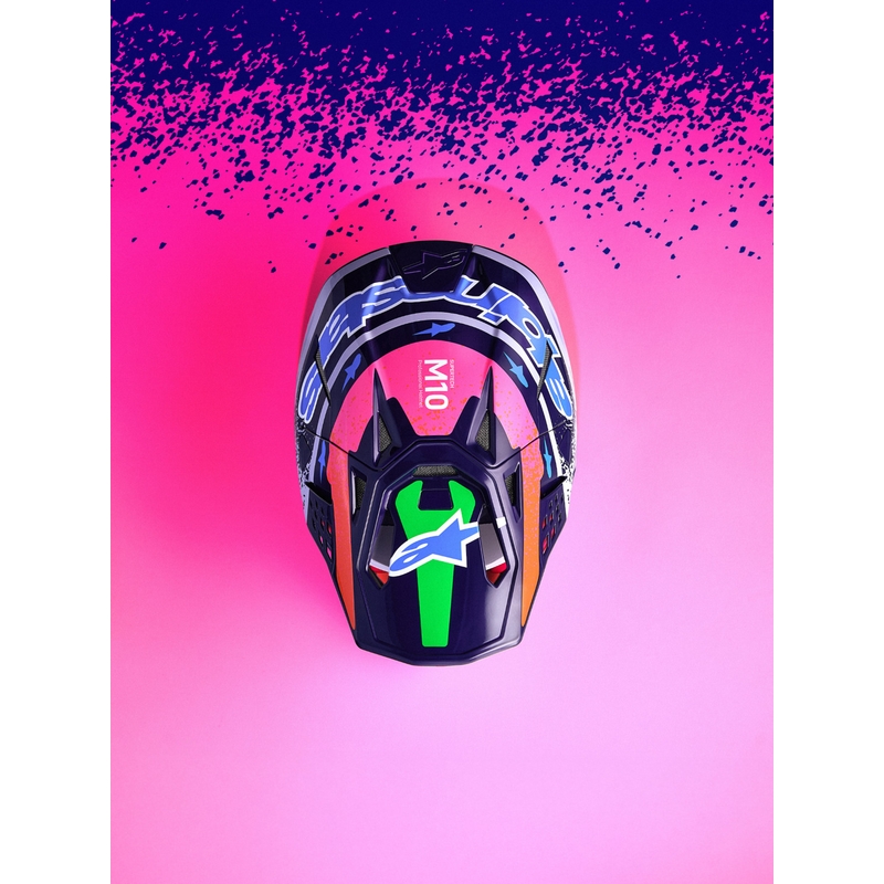Alpinestars Supertech S-M10 Limited Edition Records Motocross Kypärä Harmaa