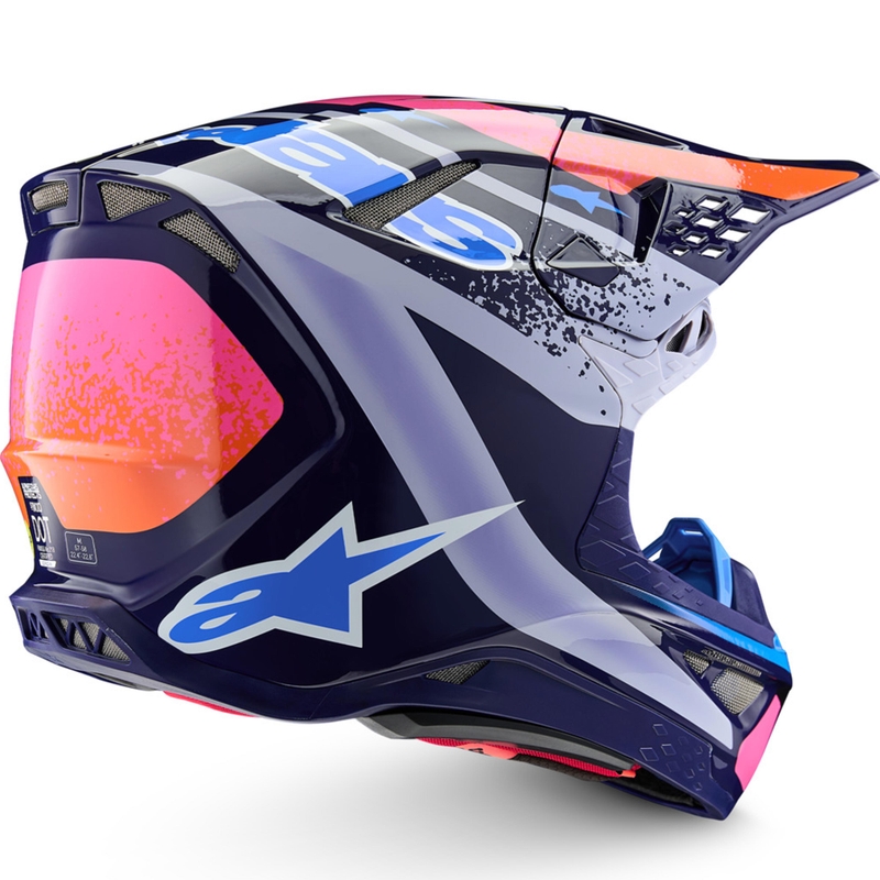 Alpinestars Supertech S-M10 Limited Edition Records Motocross Kypärä Harmaa