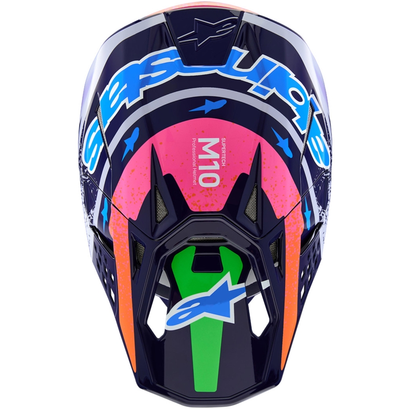 Alpinestars Supertech S-M10 Limited Edition Records Motocross Kypärä Harmaa