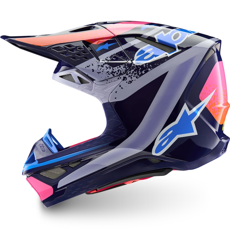 Alpinestars Supertech S-M10 Limited Edition Records Motocross Kypärä Harmaa