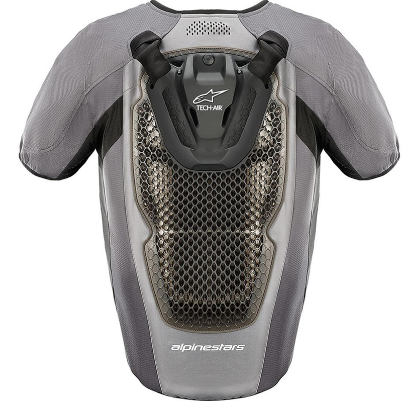 Alpinestars TECH-AIR®5 V2 -järjestelmän turvatyynyliivi harmaa-musta