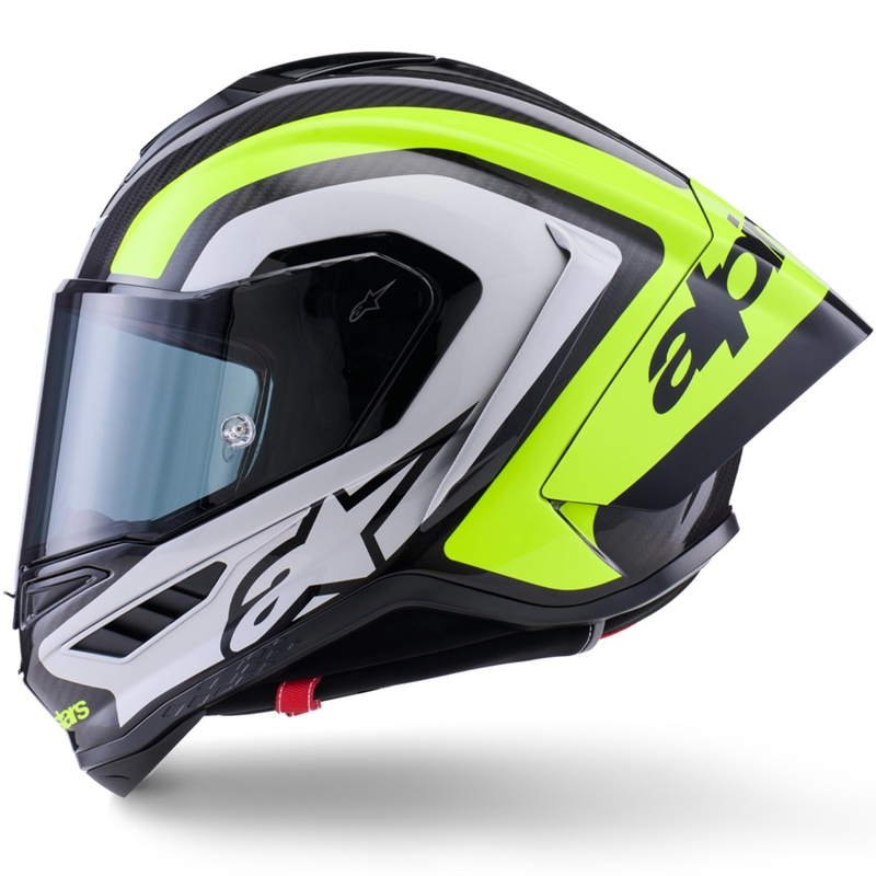 Alpinestars Supertech R10 Arius -moottoripyöräkypärä, musta-keltainen-valkoinen