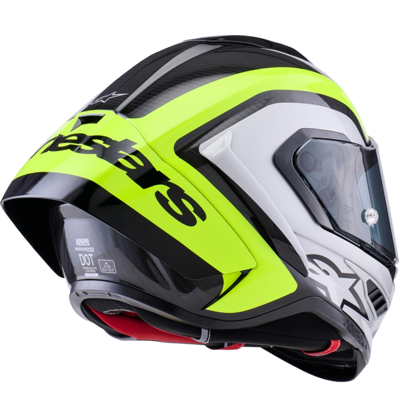 Alpinestars Supertech R10 Arius -moottoripyöräkypärä, musta-keltainen-valkoinen