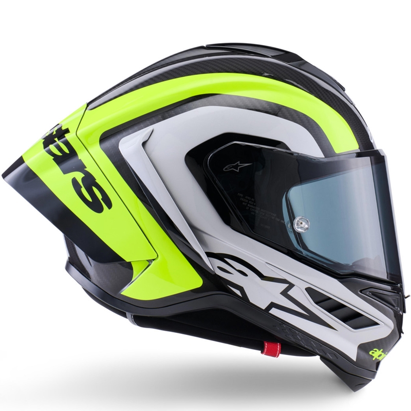 Alpinestars Supertech R10 Arius -moottoripyöräkypärä, musta-keltainen-valkoinen