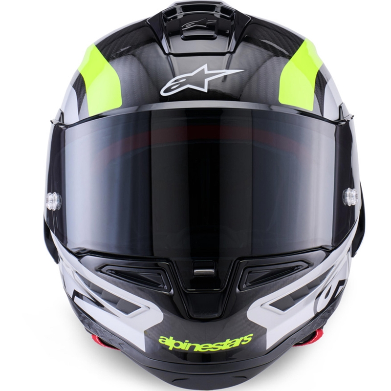 Alpinestars Supertech R10 Arius -moottoripyöräkypärä, musta-keltainen-valkoinen