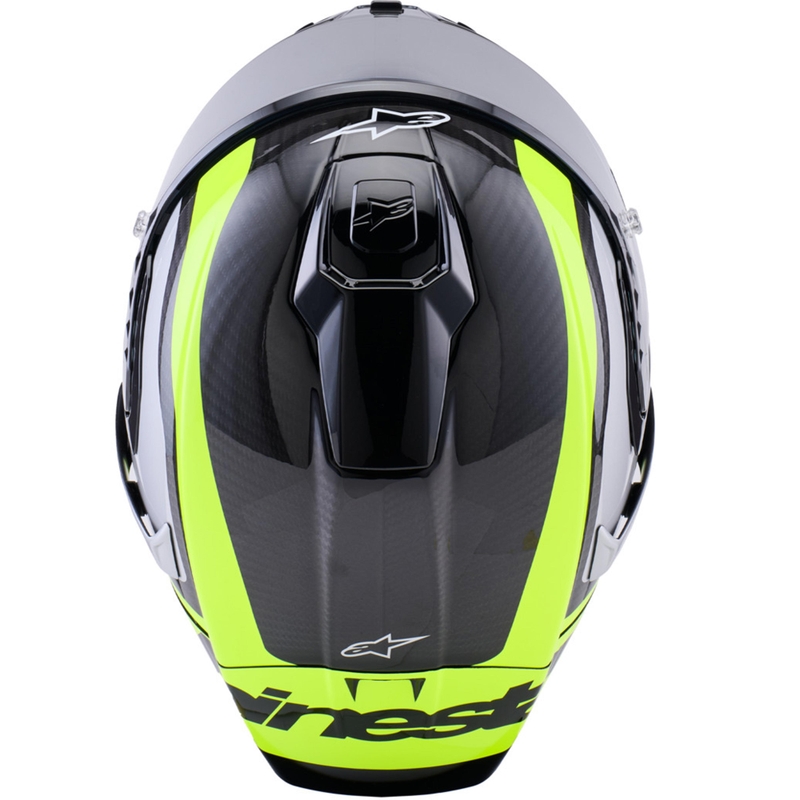 Alpinestars Supertech R10 Arius -moottoripyöräkypärä, musta-keltainen-valkoinen