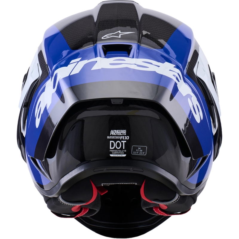 Alpinestars Supertech R10 Arius -moottoripyöräkypärä, musta-sini-valkoinen
