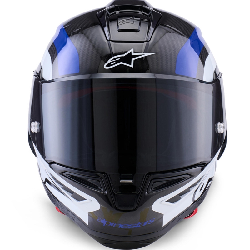 Alpinestars Supertech R10 Arius -moottoripyöräkypärä, musta-sini-valkoinen