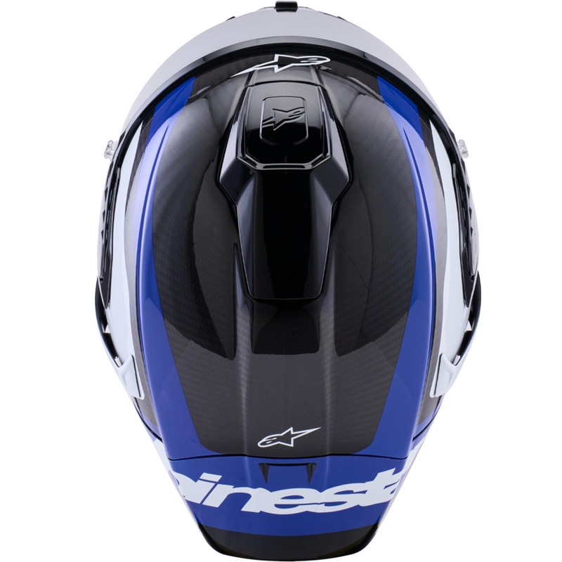 Alpinestars Supertech R10 Arius -moottoripyöräkypärä, musta-sini-valkoinen