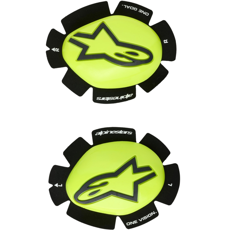 Alpinestars GP Plus -slidersit 2 kpl fluo keltainen-musta