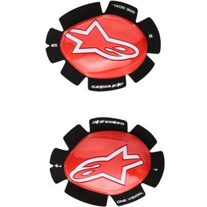 Alpinestars GP Plus -slidersit 2 kpl puna-valkoiset