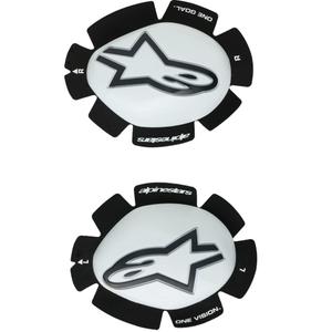 Alpinestars GP Plus -slidersit 2 kpl valko-musta