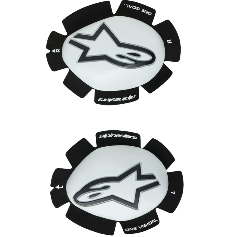 Alpinestars GP Plus -slidersit 2 kpl valko-musta