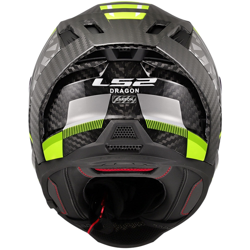 Integral moottoripyöräilykypärä LS2 FF807 Dragon Trax fluo keltainen