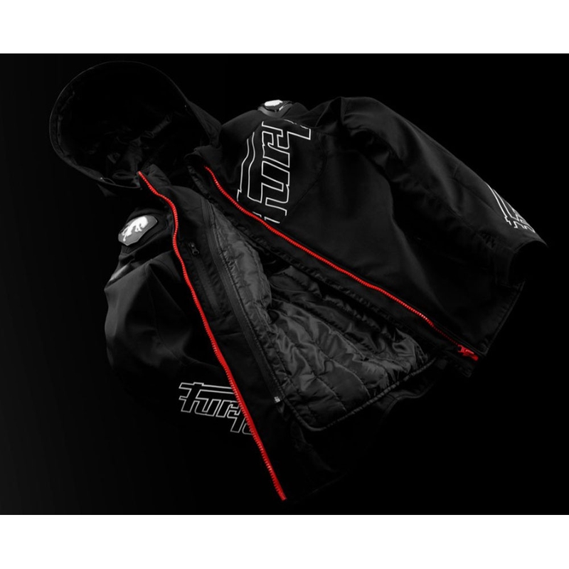 Furygan Sektor Roadster Evo moottoripyörätakki musta-valko-punainen