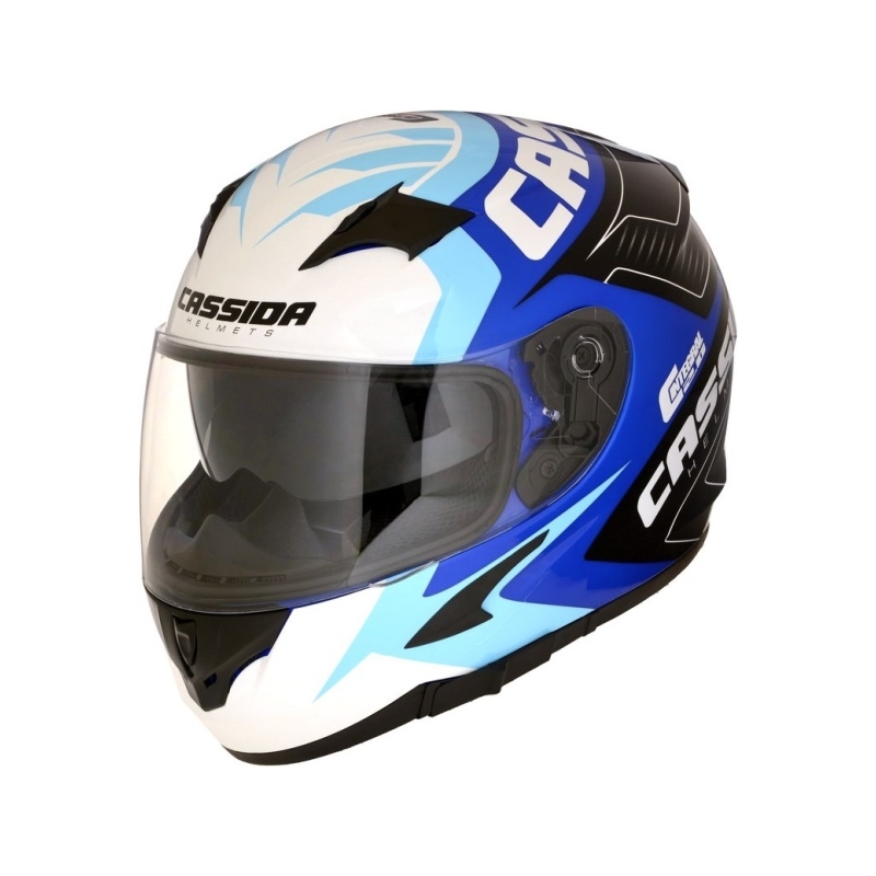 Integrální přilba Cassida Integral 2.0 Perimetric modro-černo-bílá