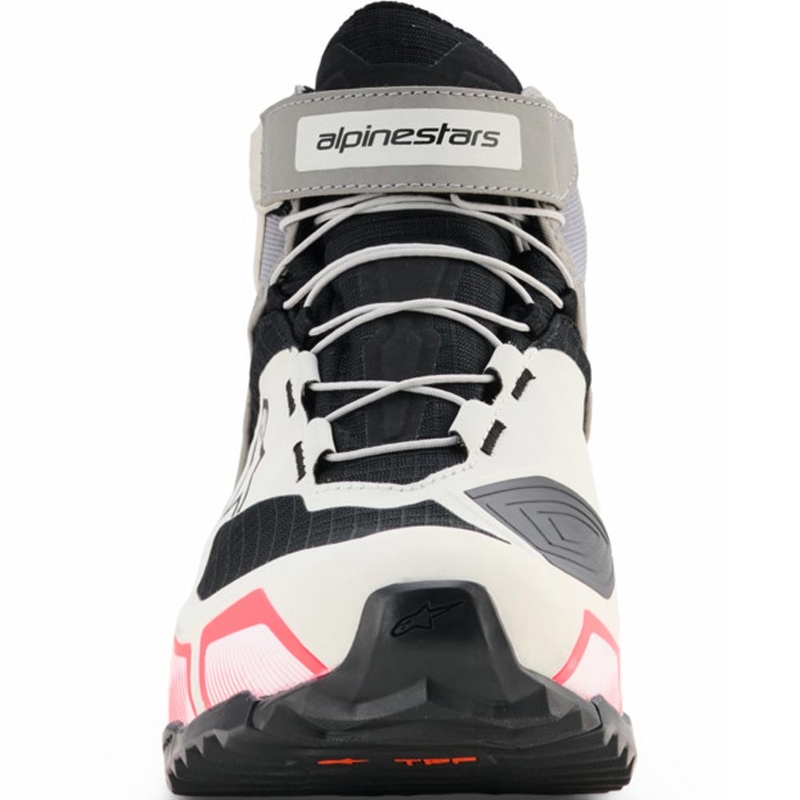 Alpinestars Stella CR-X Drystar Naisten MP-Saappaat Valkoinen-Vaaleanharmaa-Musta-Fluo Pinkki