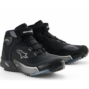 Alpinestars Stella CR-X Drystar naisten moottoripyöräsaappaat musta-harmaa-valkoinen