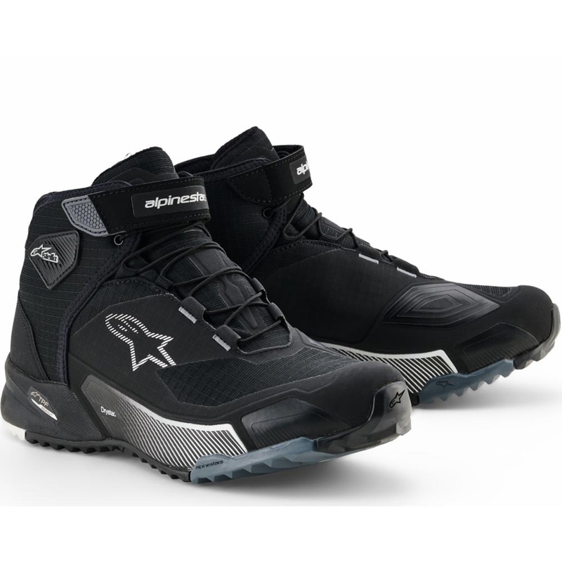 Alpinestars Stella CR-X Drystar naisten moottoripyöräsaappaat musta-harmaa-valkoinen