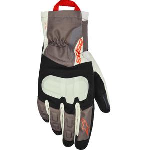 Alpinestars XT-3 Drystar Eristetyt Moottoripyörähanskat Tummanruskea-Hiekka-Musta-Oranssi
