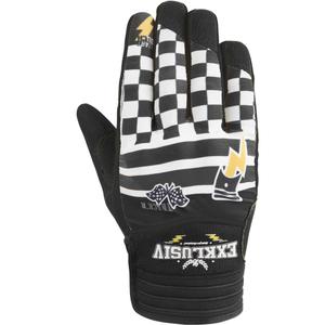NOX Exklusiv Airflow Tracker moottoripyörähanskat musta-valkoinen