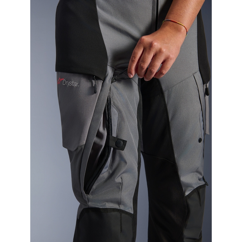 Alpinestars Stella Andes V4 Drystar naisten moottoripyörähousut musta-tummanharmaat