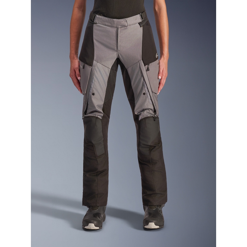 Alpinestars Stella Andes V4 Drystar naisten moottoripyörähousut musta-tummanharmaat