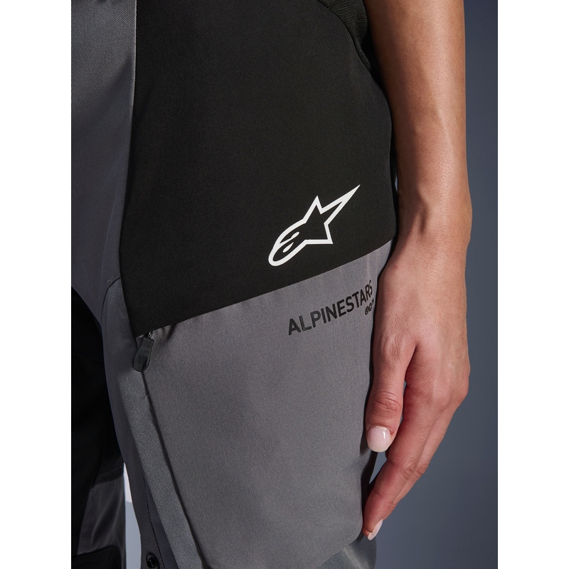 Alpinestars Stella Andes V4 Drystar naisten moottoripyörähousut musta-tummanharmaat