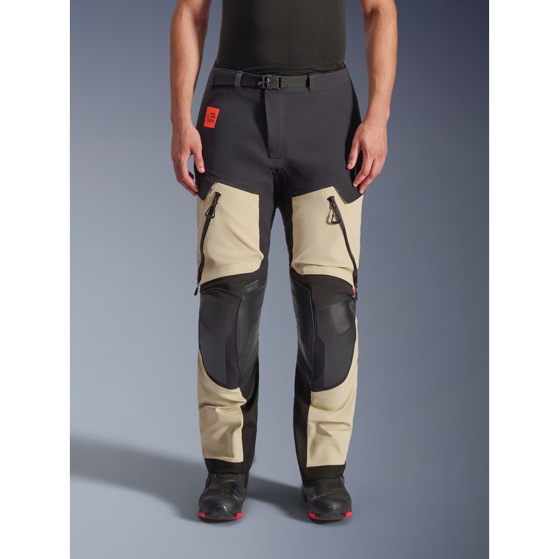 Alpinestars Halo PRO Drystar XF -moottoripyörähousut kermanvalkoinen-musta-punainen