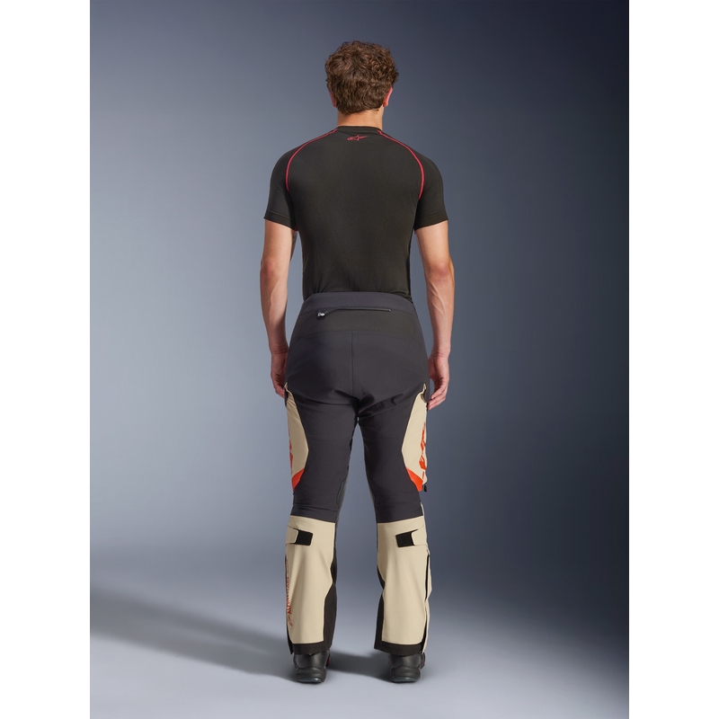 Alpinestars Halo PRO Drystar XF -moottoripyörähousut kermanvalkoinen-musta-punainen