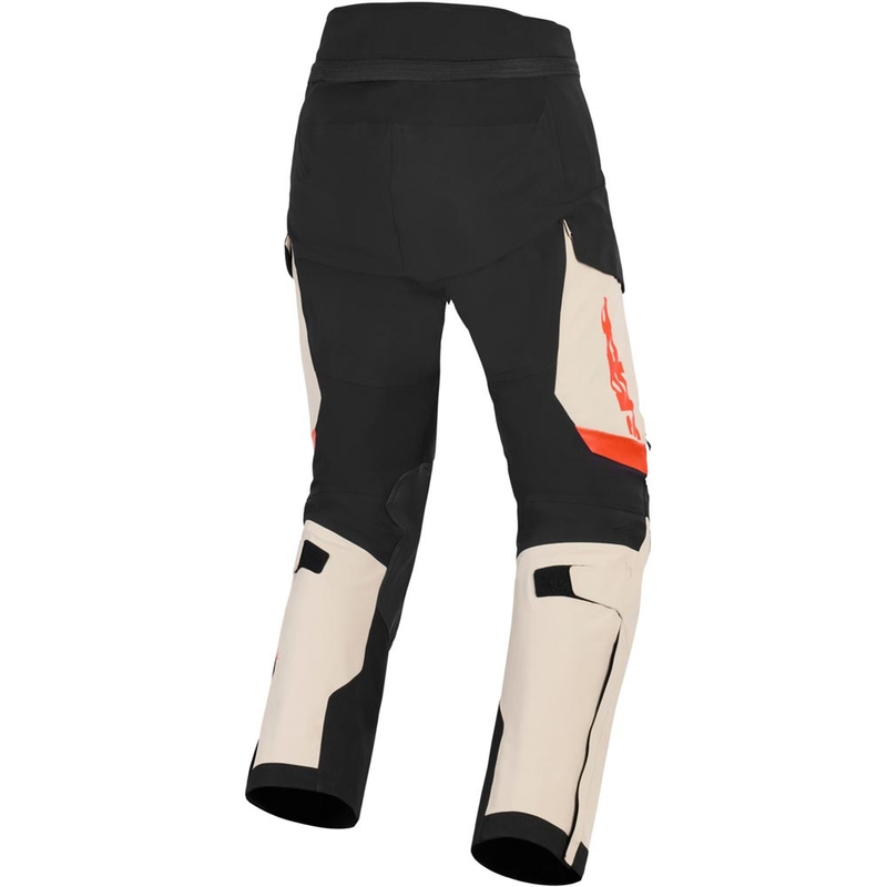 Alpinestars Halo PRO Drystar XF -moottoripyörähousut kermanvalkoinen-musta-punainen