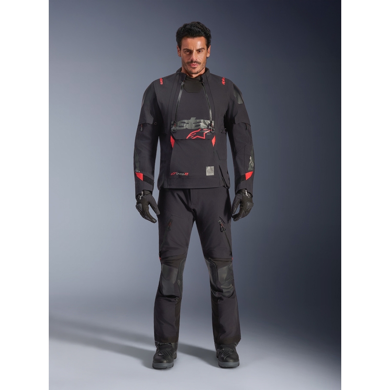 Alpinestars Halo PRO Drystar XF -moottoripyörätakki musta-tummanharmaa-punainen