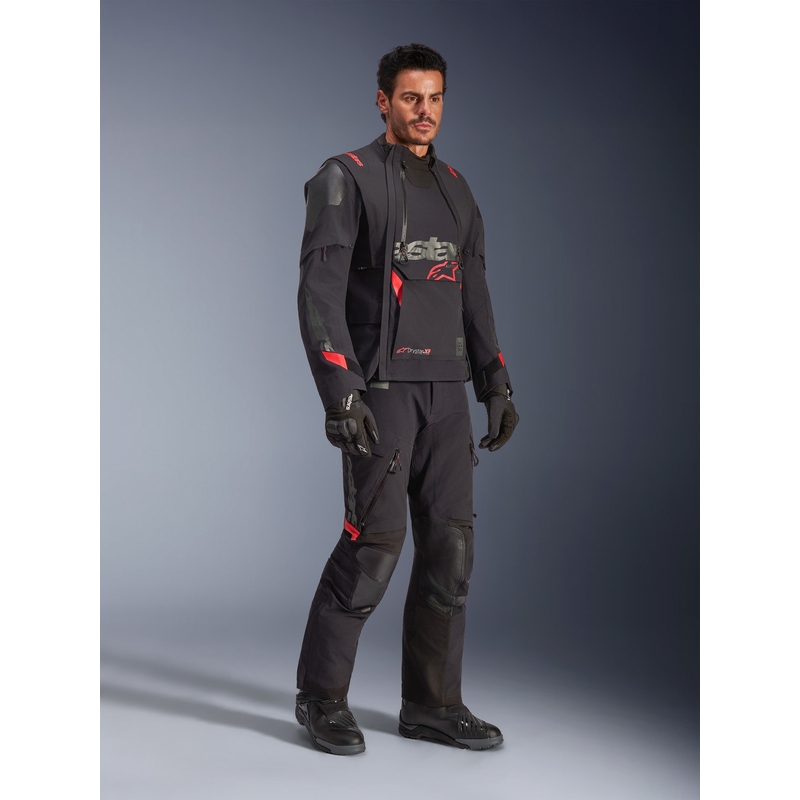 Alpinestars Halo PRO Drystar XF -moottoripyörätakki musta-tummanharmaa-punainen