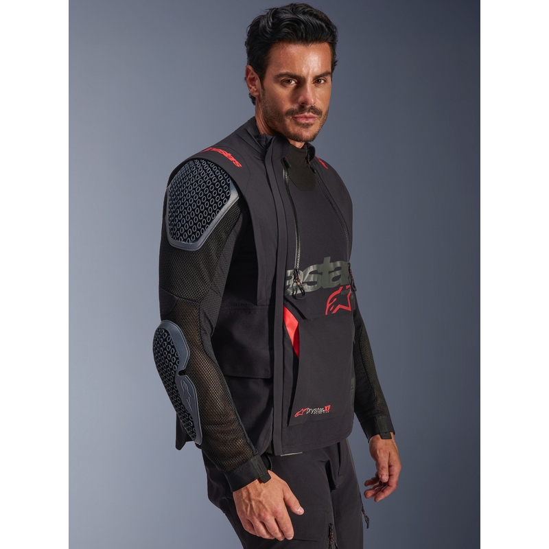 Alpinestars Halo PRO Drystar XF -moottoripyörätakki musta-tummanharmaa-punainen