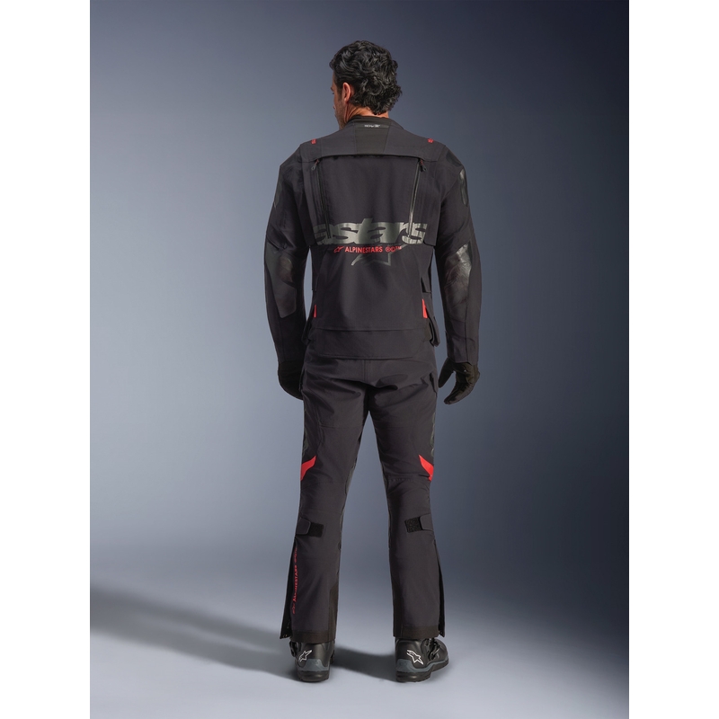 Alpinestars Halo PRO Drystar XF -moottoripyörätakki musta-tummanharmaa-punainen