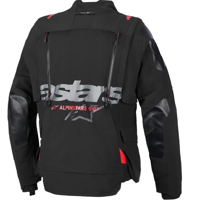 Alpinestars Halo PRO Drystar XF -moottoripyörätakki musta-tummanharmaa-punainen