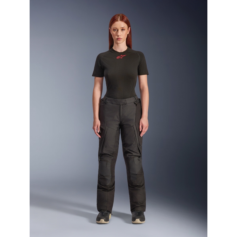 Naisten MP-housut Alpinestars Stella Andes V4 Drystar Musta-Valkoinen