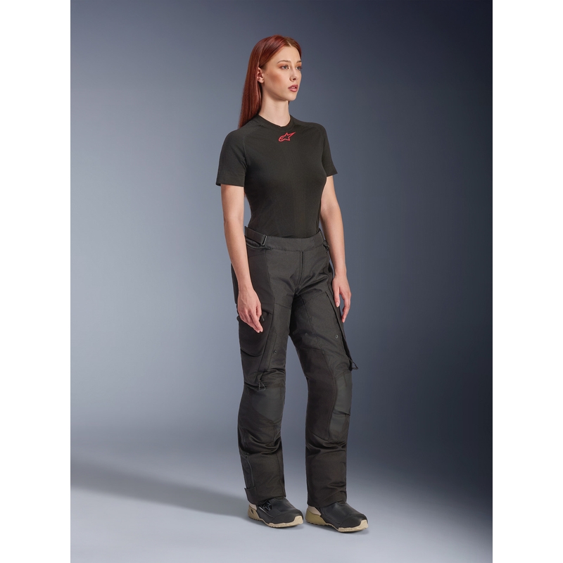 Naisten MP-housut Alpinestars Stella Andes V4 Drystar Musta-Valkoinen