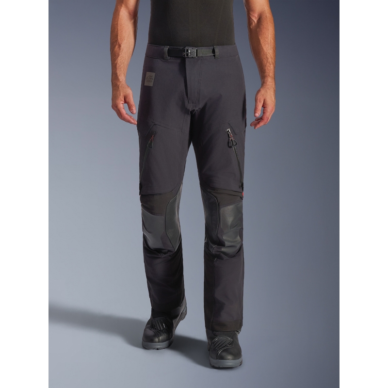 Alpinestars Halo PRO Drystar XF -moottoripyörähousut musta-tummanharmaa-punainen