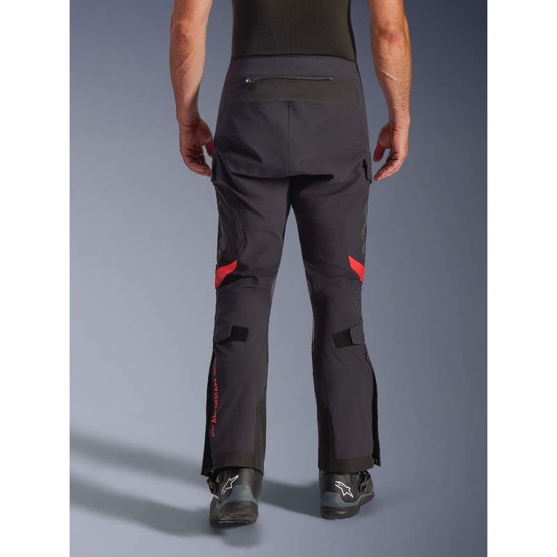 Alpinestars Halo PRO Drystar XF -moottoripyörähousut musta-tummanharmaa-punainen