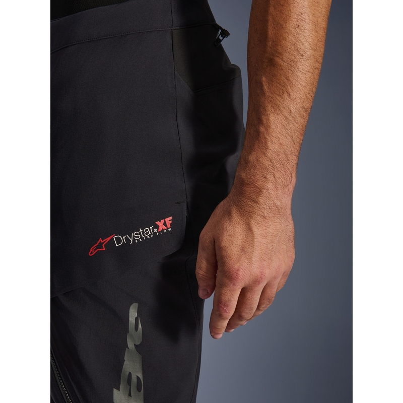 Alpinestars Halo PRO Drystar XF -moottoripyörähousut musta-tummanharmaa-punainen