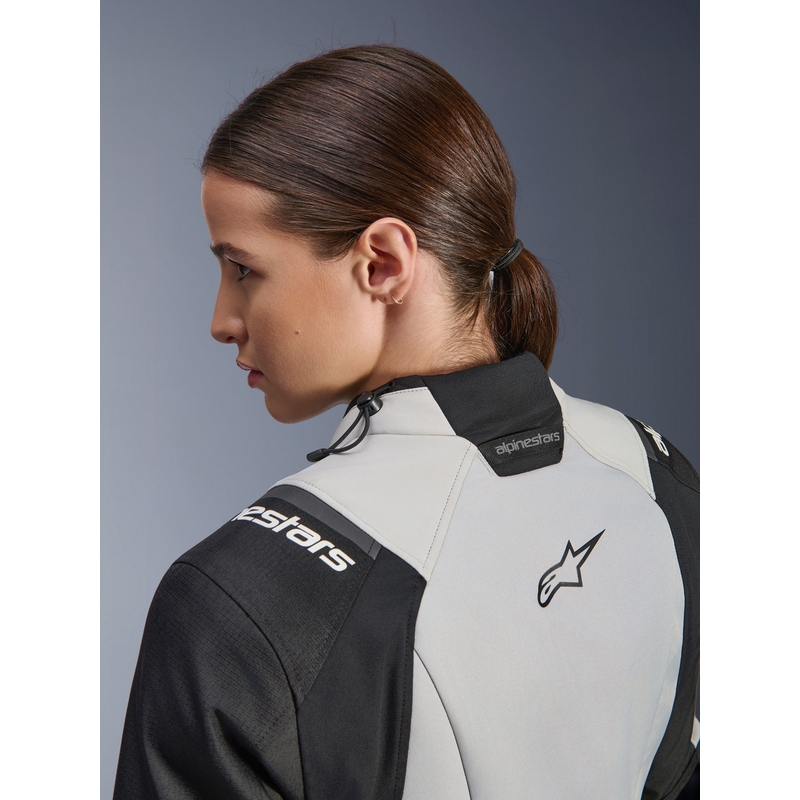 Alpinestars Stella Andes V4 Drystar Naisten Moottoripyörä Takki Tummanharmaa-Vaaleanharmaa-Musta-Fluo Keltainen