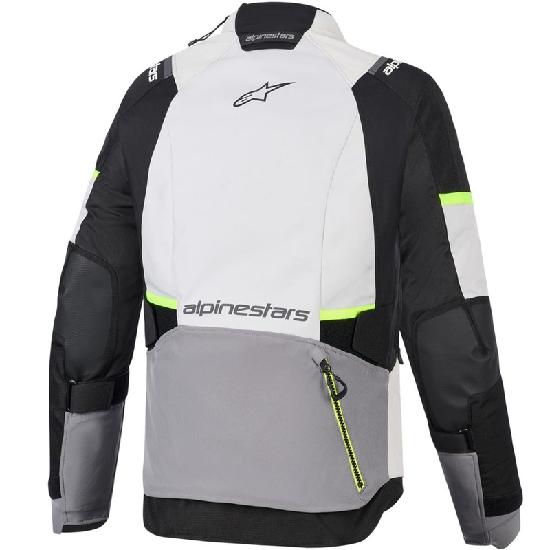 Alpinestars Stella Andes V4 Drystar Naisten Moottoripyörä Takki Tummanharmaa-Vaaleanharmaa-Musta-Fluo Keltainen