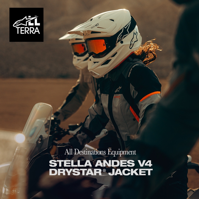 Alpinestars Stella Andes V4 Drystar Naisten Moottoripyörä Takki Tummanharmaa-Vaaleanharmaa-Musta-Punainen