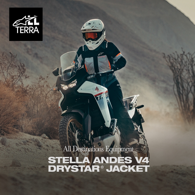 Alpinestars Stella Andes V4 Drystar Naisten Moottoripyörä Takki Tummanharmaa-Vaaleanharmaa-Musta-Punainen