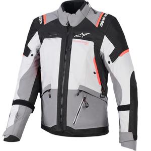 Alpinestars Stella Andes V4 Drystar Naisten Moottoripyörä Takki Tummanharmaa-Vaaleanharmaa-Musta-Punainen