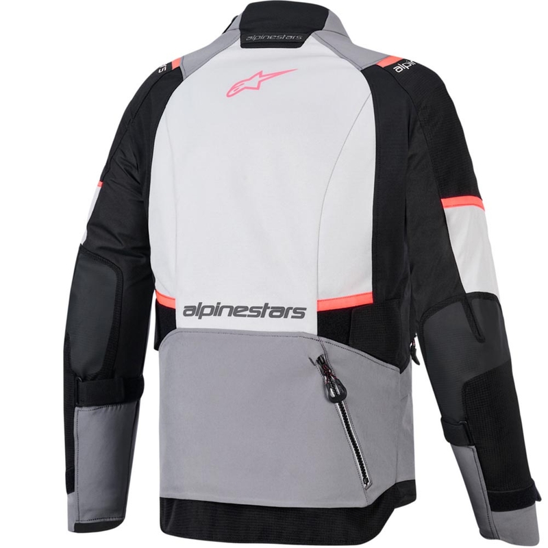 Alpinestars Stella Andes V4 Drystar Naisten Moottoripyörä Takki Tummanharmaa-Vaaleanharmaa-Musta-Punainen
